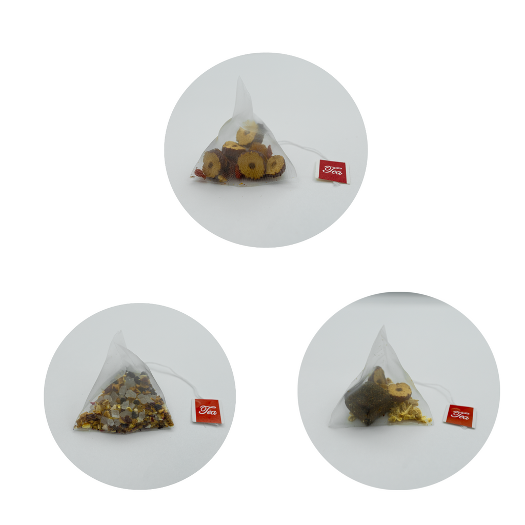 Goddess Herbal Tea Combo Bebida Material natural para mujeres Ciclo con azúcar saludable: 3 bolsas 35.3 oz 100 bolsitas de té con regalo gratis 9 muestras 1