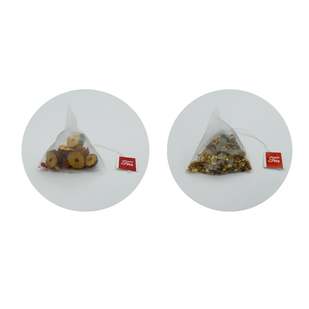 Bebida combinada de té de hierbas Goddess Material natural con azúcar saludable: 2 bolsas de 26,5 oz 75 bolsitas de té con regalo gratis 9 muestras 1 