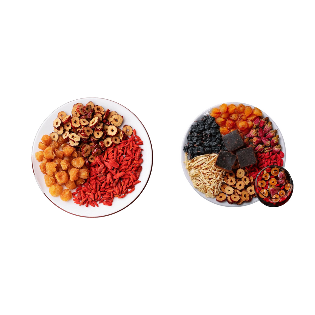 Goddess Herbal Tea Combo Bebida Material natural para mujeres Ciclo con azúcar saludable: 2 bolsas 19.4 oz 75 bolsitas de té con regalo gratis 9 muestras 1