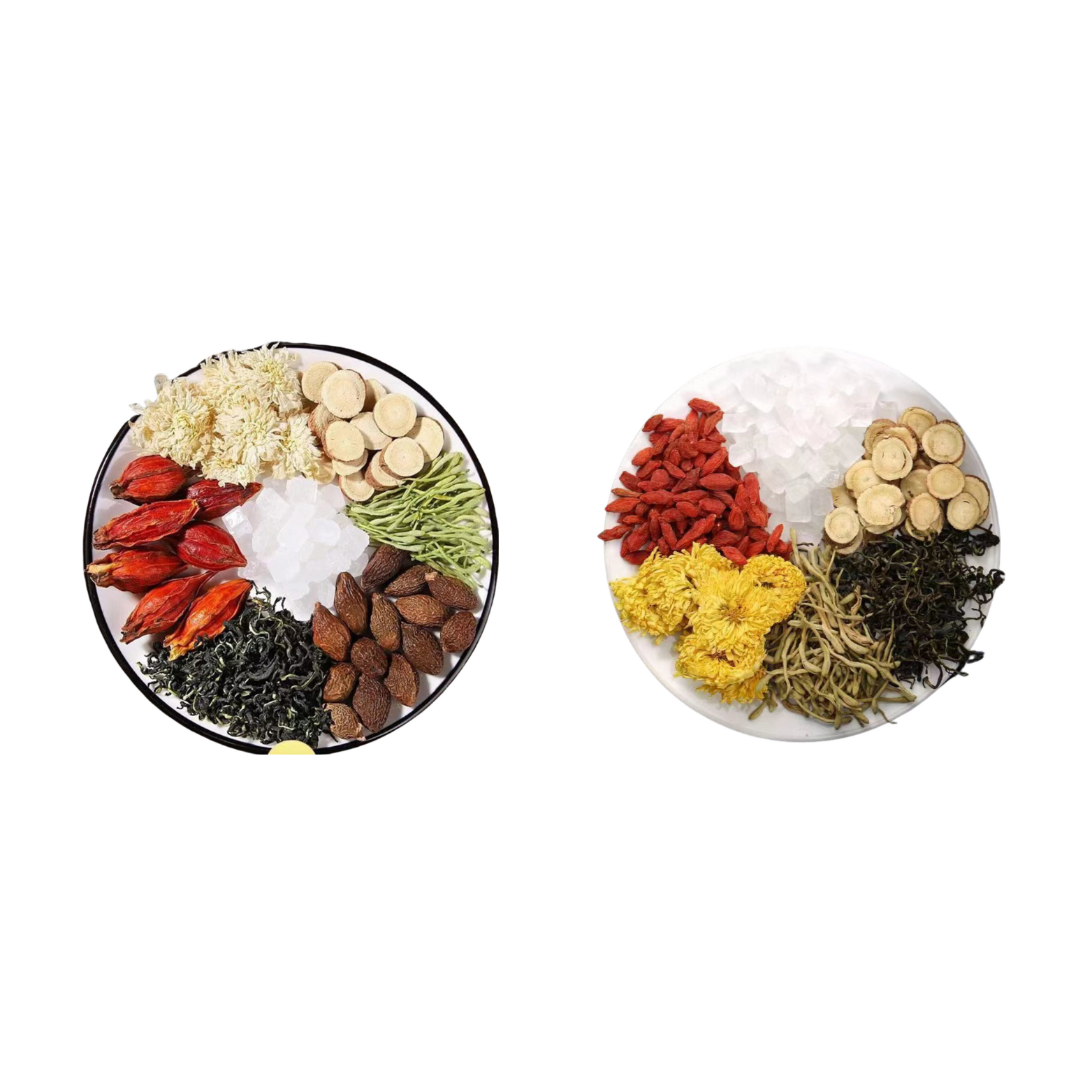 Goddess Herbal Tea Combo Bebida Material natural Protege la garganta con azúcar saludable: 2 bolsas de 17,6 oz 50 bolsitas de té con regalo gratis 9 muestras 1 