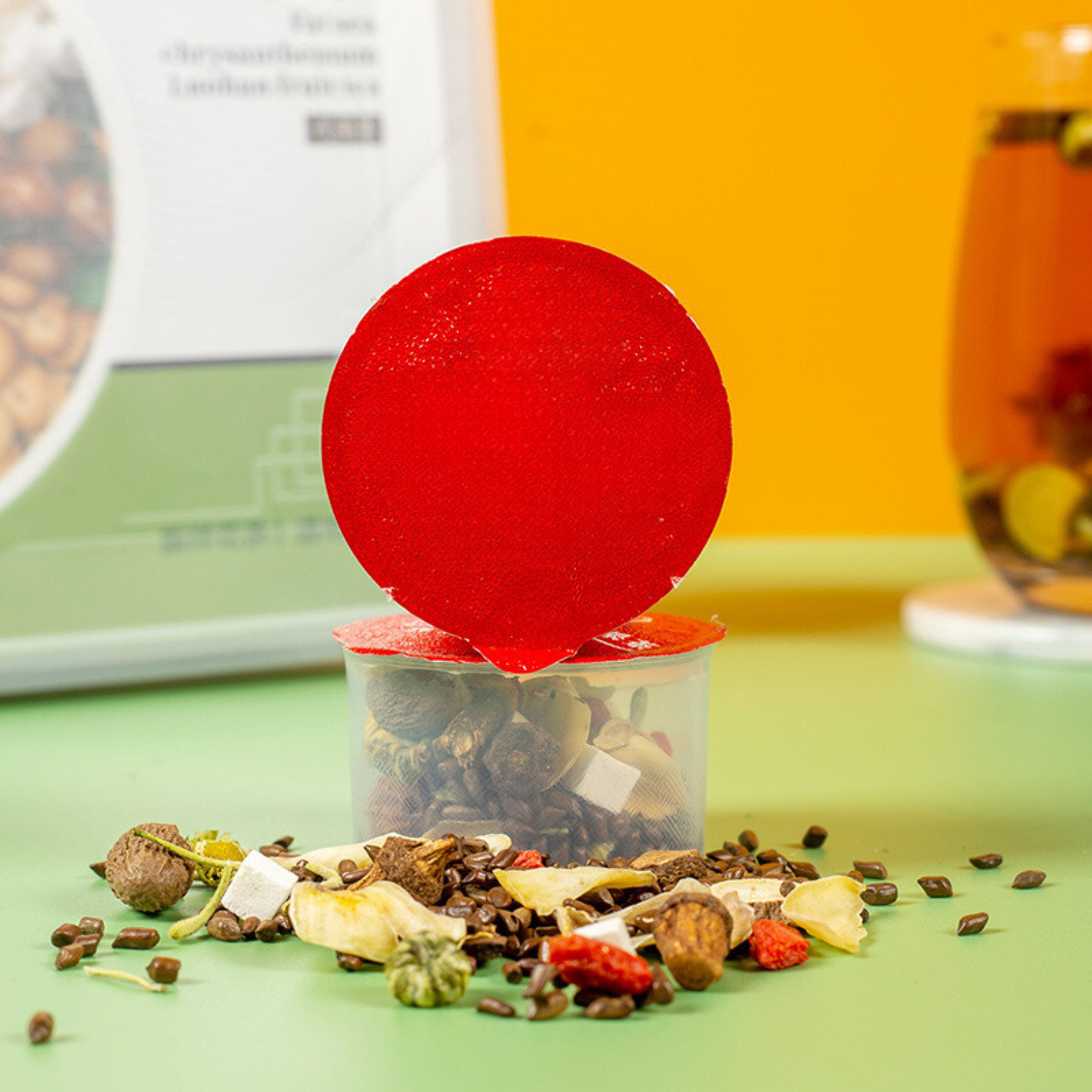 Bebida de material natural de té de hierbas - Té de crisantemo de fruta del monje 277 g (18,5 g x 15 latas) 