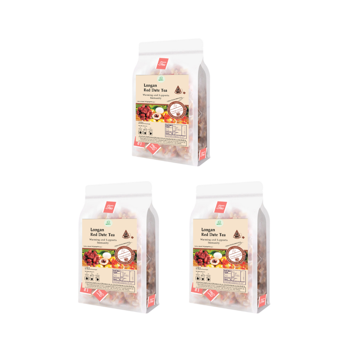 Bebida de té de hierbas - Té de dátil rojo dulce sin azúcar 10.6 oz 300 g-1200 g (50 - 200 bolsas) con muestras de regalo