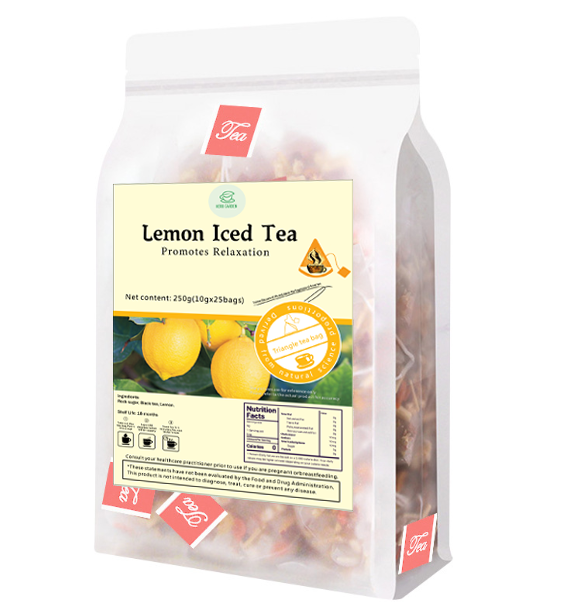 Té de hierbas con regalo gratuito, 9 muestras, bebida natural, té helado de limón, 250 g (10 g x 25 bolsas)