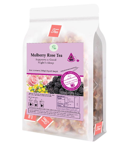 Bebida de té de hierbas Goddess - Material natural Té de rosa de morera 250 g (10 g x 25 bolsas)