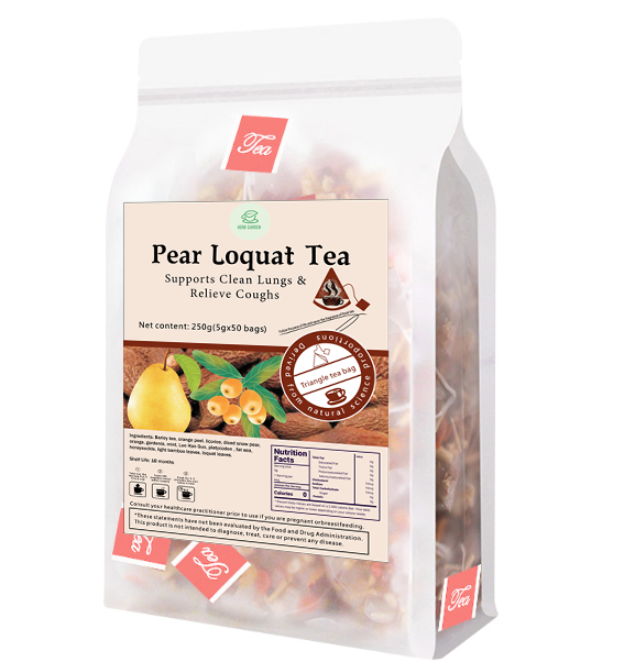 Bebida de té de hierbas Goddess - Té de níspero de pera de material natural 250 g (5 g x 50 bolsas)