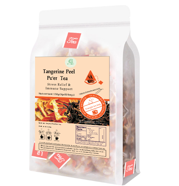 Bebida de té de hierbas Goddess - Material natural Té Puer de cáscara de mandarina 250 g (5 g x 50 bolsas) 