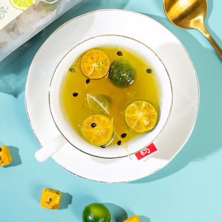 Té de maracuyá y naranja verde 250 g (10 g x 25 bolsas) x 2 paquetes