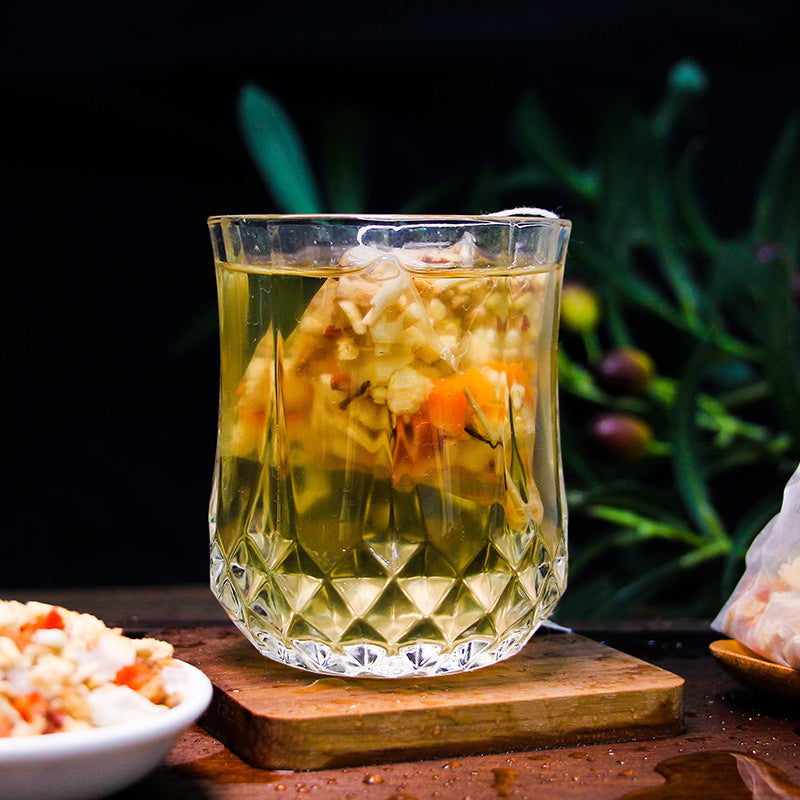 Mezcla de diosa de té de hierbas con regalo, 9 muestras, bebida natural, té de caña de bambú y raíz de paja, 250 g (10 g x 25 bolsas) 