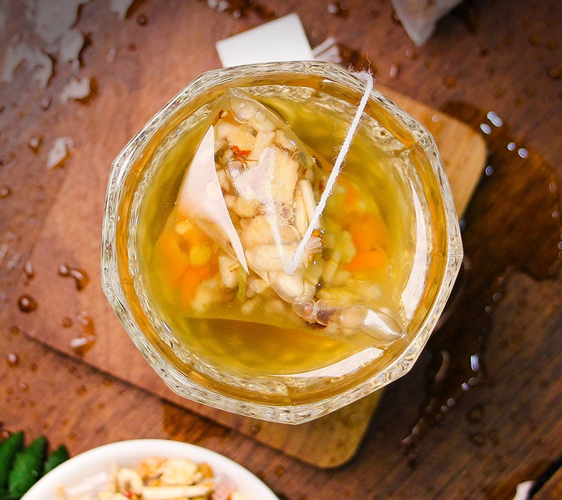 Mezcla de diosa de té de hierbas con regalo, 9 muestras, bebida natural, té de caña de bambú y raíz de paja, 8,8 oz, 250 g (10 g x 25 bolsas)