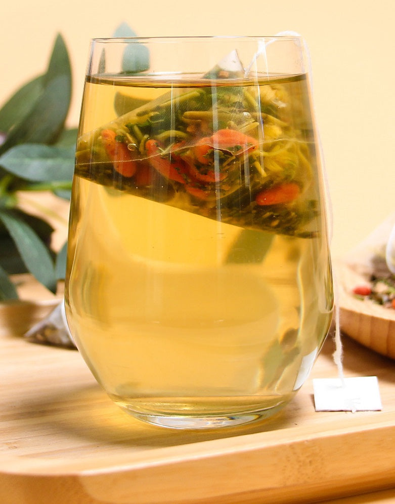 Bebida combinada de té de hierbas Material natural Protege la garganta con azúcar saludable - 2 bolsas 17.6 oz 50 bolsitas de té 