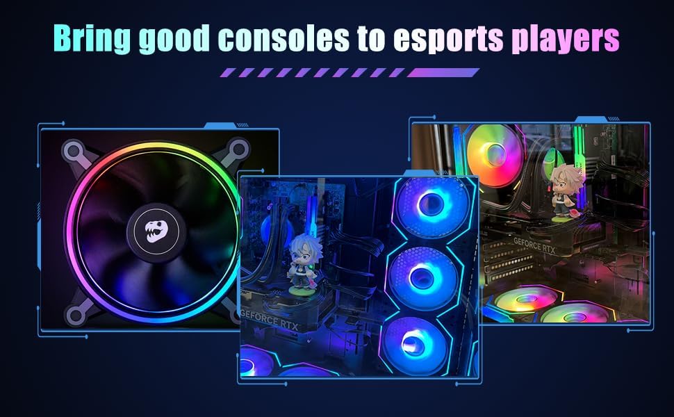 Custom Gaming PC Desktop Computer – Xeon E5-2699 V3 18-Core, RTX 5060 8GB, 64GB DDR4 RAM, 1TB SSD + 4TB HDD, Wi-Fi 6 & BT 5.4, 10× ARGB Cooling Fans, 650W PSU, Win11P, Gaming Tower for Gamers