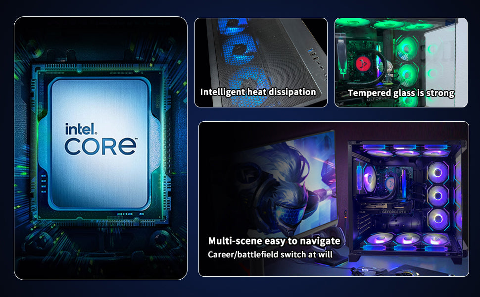 ARGB Gaming PC Desktop, i7-11700F (up to 4.9GHz), RTX 2080 Ti 11GB, 32GB DDR4 RAM, 1TB NVMe SSD, 800W PSU, Wi-Fi 6, Windows 11 – High-Performance Gaming & Streaming