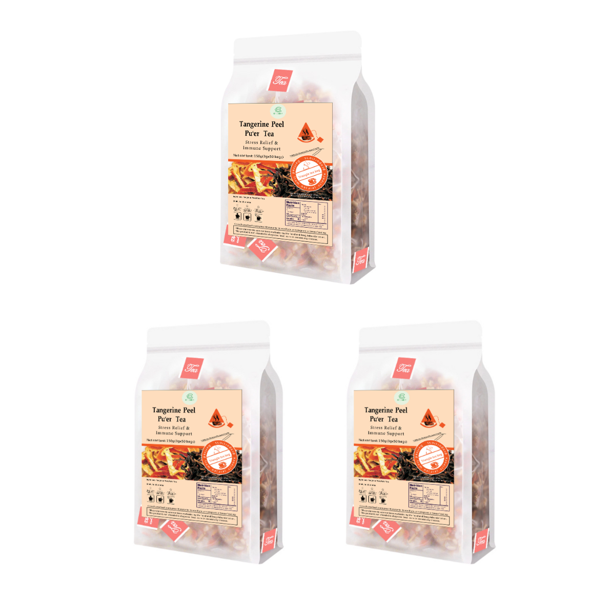Bebida de té de hierbas - Té de cáscara de mandarina 250 g (5 g x 50 bolsas) 
