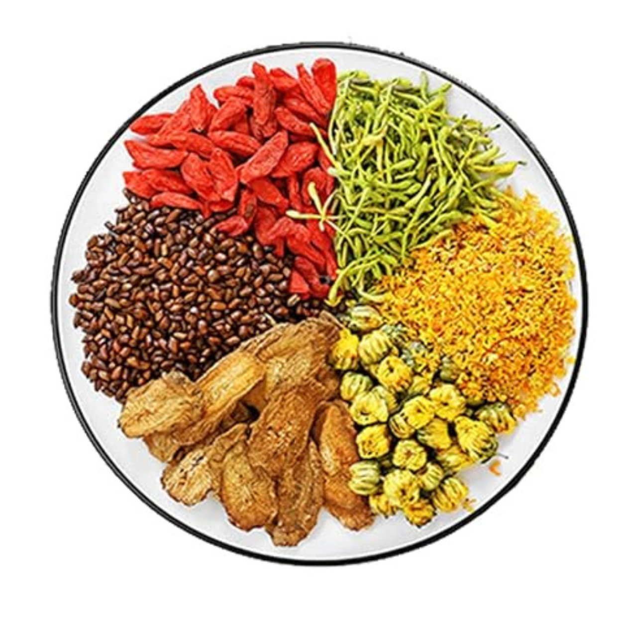 Mezcla de diosa de té de hierbas con regalo, 9 muestras, bebida natural, té de caña de bambú y raíz de paja, 8,8 oz, 250 g (10 g x 25 bolsas)