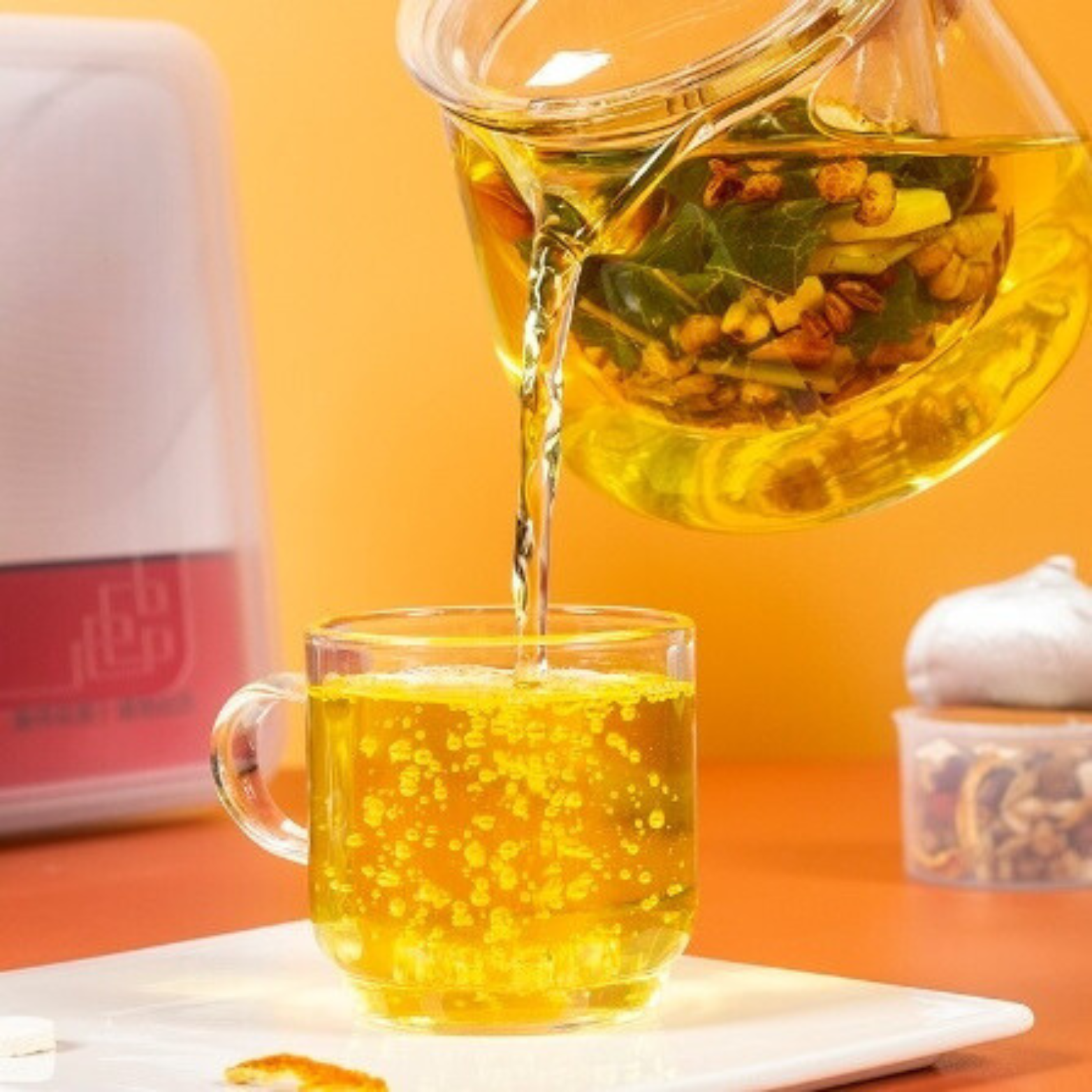 Bebida de material natural de té de hierbas - Té de hierbas de cebada de frijol rojo 277 g (18,5 g x 15 latas)