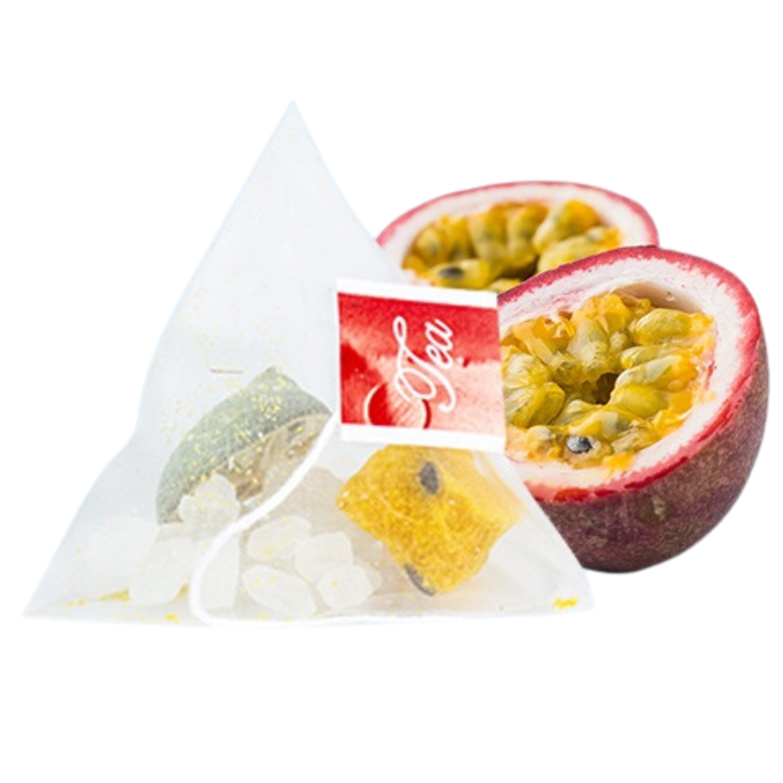 Bebida de té de hierbas Goddess - Material natural Té de fruta de la pasión, naranja verde, 250 g (10 g x 25 bolsas) 