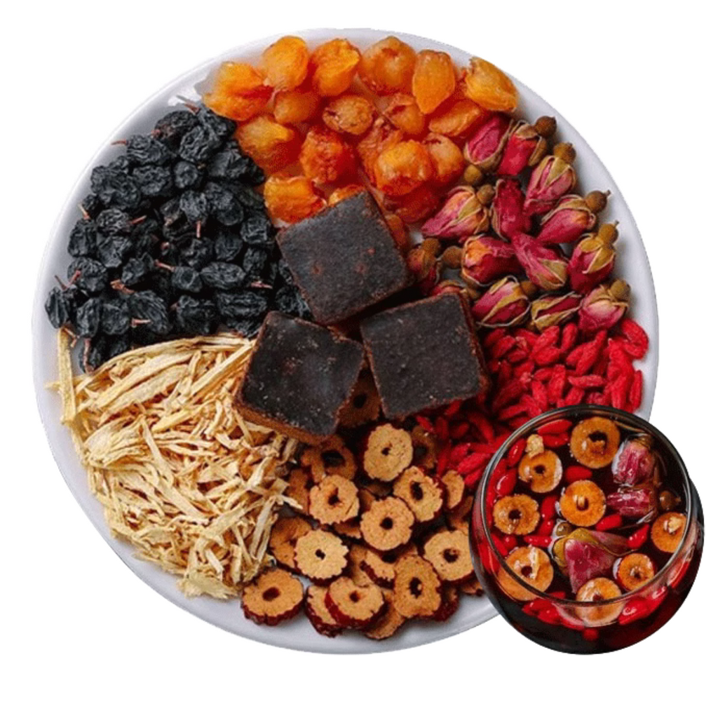 Bebida de té de hierbas Goddess - Material natural Té de jengibre y dátiles rojos 250 g (10 g x 25 bolsas) 