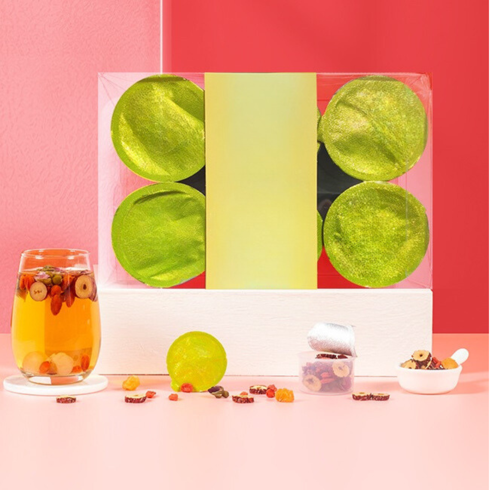 Bebida de material natural de té de hierbas - Té hidratante y embellecedor 277 g (18,5 g x 15 latas)