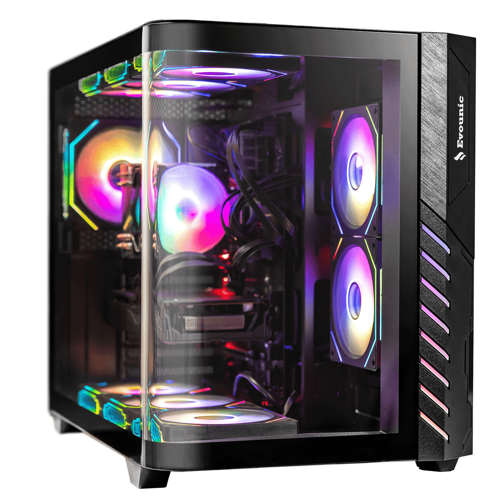 EVOUNIC Gaming PC Computer Desktop,i7 11th GEN Gaming PC! NVIDIA RTX 5060 8GB, 32GB DDR4, 1TB SSD, WiFi BT 5.4, ARGB Fan x9, Windows 11, Gaming Computer Tower for Gamer,Streaming
