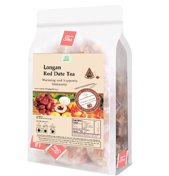 Té Longan de dátil rojo 300 g (6 g x 50 bolsas) x 2 paquetes 